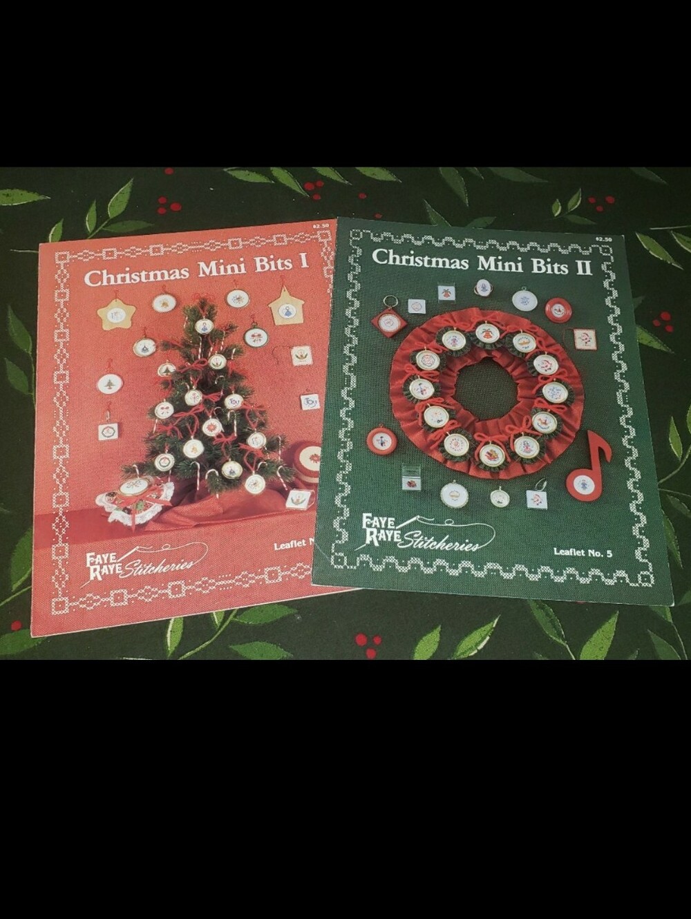 Vintage 1982 Faye Raye Stitcheries "Christmas Mini Bits"  Leaflets